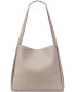 ფოტო #3 პროდუქტის Knott Pebbled Leather Large Shoulder Bag