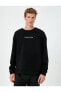 Erkek Sweatshirt Siyah 4wam70023nk