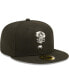 Фото #4 товара Men's Black Lansing Lugnuts Authentic Collection Team 59FIFTY Fitted Hat