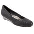 Фото #2 товара Trotters Lauren T1110-013 Womens Black Narrow Leather Loafer Flats Shoes