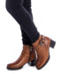 ფოტო #3 პროდუქტის Carmela Women's Leather Booties By XTI