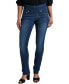 Women's Peri Pull On Mid Rise High Stretch Straight Jeans