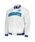 ფოტო #2 პროდუქტის Men's White Charlotte Hornets Hardwood Classics Throwback Wordmark Raglan Full-Snap Jacket