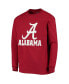 Big Boys Crimson Alabama Crimson Tide Lockup Long Sleeve T-shirt