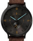 ფოტო #4 პროდუქტის Men's Lilienthal 1 1 Fire Light Brown Cork Leather Watch 42mm