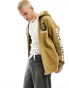 Aape By A Bathing Ape x-bone backprint hoodie in khaki