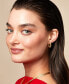 ფოტო #6 პროდუქტის Twist-Style Tube Small Hoop Earrings in 10k Gold, 3/4"