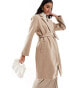 ONLY belted coat in greige