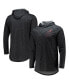 ფოტო #2 პროდუქტის Men's Black Alabama Crimson Tide Slub Space-Dye Performance Long Sleeve Hoodie T-shirt