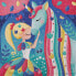 Фото #2 товара EUREKAKIDS 200 piece jigsaw puzzle with glitter finish - unicorn girl
