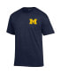 Фото #3 товара Men's Navy Michigan Wolverines Stack 2-Hit T-shirt