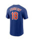 Фото #3 товара Men's Darryl Strawberry Royal New York Mets Fuse Name and Number T-shirt