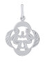 Silver pendant zodiac sign Gemini - four-leaf clover SILVEGOB10281S06