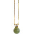 seree esther — Green jade and zircon necklace