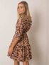 Фото #3 товара Женское платье выше колена с принтом Factory Price