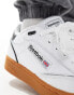 Reebok Club C Bulc trainers in white with gum sole