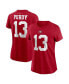 Фото #1 товара Women's Brock Purdy Scarlet San Francisco 49ers Player Name and Number T-shirt