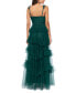 Фото #2 товара Women's Ruffled Tiered Gown
