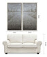 Фото #4 товара Pebble Road Textured Metallic Hand Painted Wall Art by Martin Edwards, 48" x 24" x 1.5"
