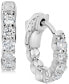 ფოტო #1 პროდუქტის Diamond Huggie Hoop Earrings (1 ct. t.w.) in 14k White or Yellow Gold