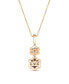 Фото #2 товара Le Vian chocolate Diamond® & Vanilla Diamonds® 18" Pendant Necklace (3/8 ct. t.w.) in 14k Rose, Yellow or White Gold