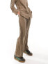 Фото #5 товара ONLY textured wide leg trouser co-ord in light brown