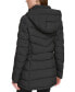Фото #2 товара Women's Stretch Hooded Puffer Coat, Created for Macy's