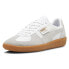 Фото #2 товара Puma Palermo Lace Up Mens Grey, White Sneakers Casual Shoes 39646412