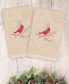 Фото #1 товара Christmas Cardinal 100% Turkish Cotton 2-Pc. Hand Towel Set