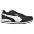 Фото #1 товара Puma St Runner V3 Leather Lace Up Youth Mens Black Sneakers Casual Shoes 384904