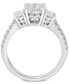 ფოტო #2 პროდუქტის Diamond Halo Engagement Ring (1 ct. t.w.) in 14k White Gold