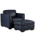 Фото #8 товара Cheriel 39" Leather Chair, Created for Macy's