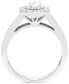 Фото #3 товара Diamond Halo Engagement Ring (3/4 ct. t.w.) in 14k White or Yellow Gold