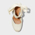 Women's Adriana Ankle Wrap Wedge Heels - Universal Thread Cream 8.5