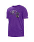 Men's Purple Baltimore Ravens 2022 Sideline Ink Dye T-shirt