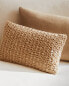 Waffle-knit cushion cover