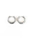 Фото #1 товара Thick Hoop Statement Earrings Silver