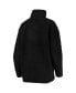 Women's Black Cleveland Browns Sherpa Quarter-Zip Jacket