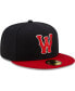 Men's Navy, Red Worcester Red Sox Authentic Collection 59FIFTY Fitted Hat