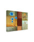 Фото #2 товара Pablo Esteban Blue Left, Orange Right Canvas Art - 36.5" x 48"