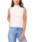 ფოტო #1 პროდუქტის Women's Mock Neck Sleeveless Sweater