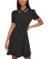 Фото #4 товара Women's Embellished-Collar Dress