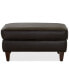 Фото #3 товара CLOSEOUT! Austian 34" Leather Ottoman, Created for Macy's