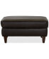 CLOSEOUT! Austian 34" Leather Ottoman, Created for Macy's