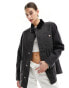 Dickies duck canvas chore coat in black