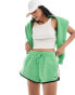 Lacoste contrast side short in green