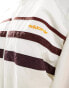 adidas Originals 80s track top in off white/shadow brown