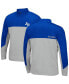 Фото #1 товара Men's Royal, Gray Air Force Falcons Triple Dog Dare Quarter-Zip Jacket