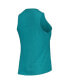 ფოტო #3 პროდუქტის Women's Teal, Black San Jose Sharks Meter Tank Top & Pants Sleep Set