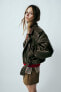 Фото #17 товара Куртка из экокожи ZARA - Модель Faux leather jacket
